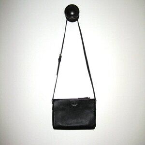 Kate Spade black leather crossbody bag purse